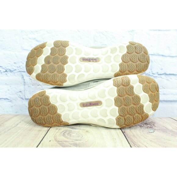 LL Bean Back Cove Stretch Slip-On Brown Gray Suede Nubuck Loden Size 7.5 M - Picture 9 of 9